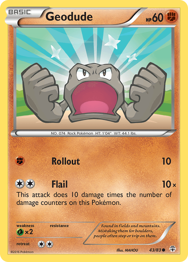 Geodude Pokémon card