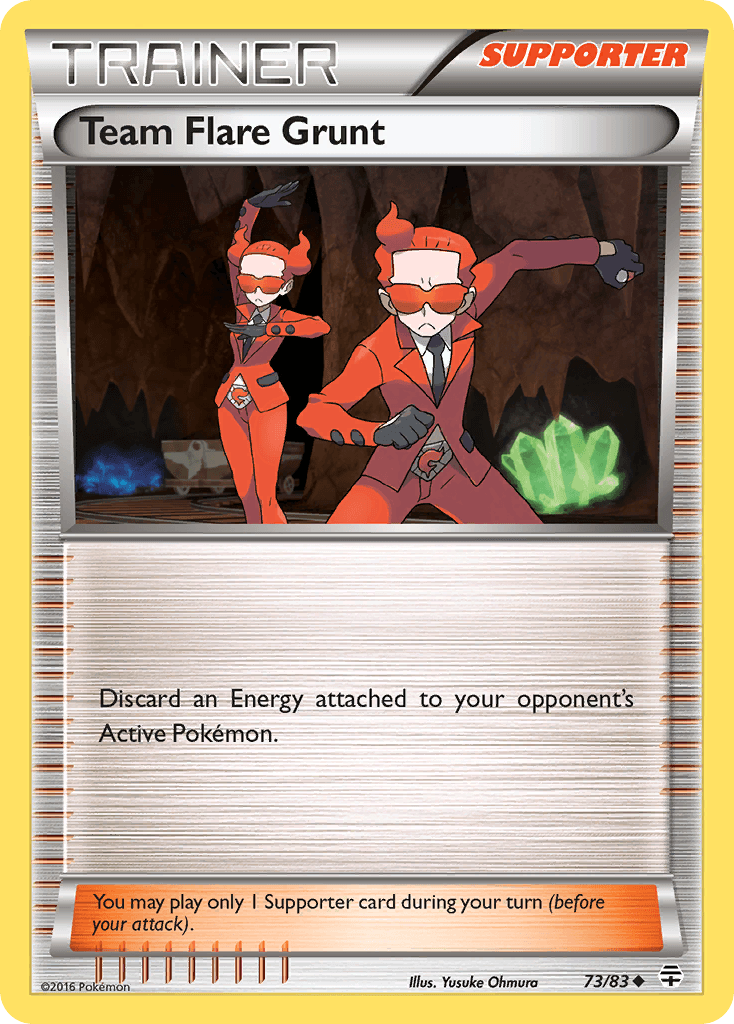 Team Flare Grunt Pokémon card