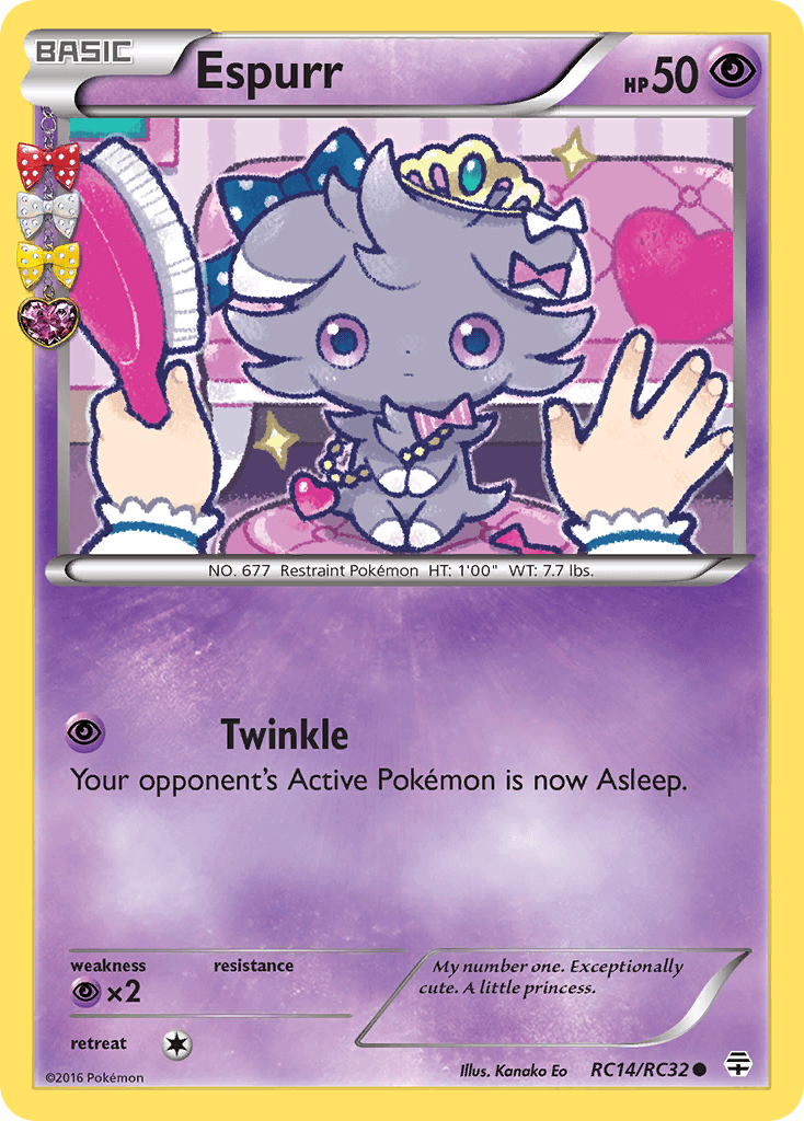 Espurr Pokémon card