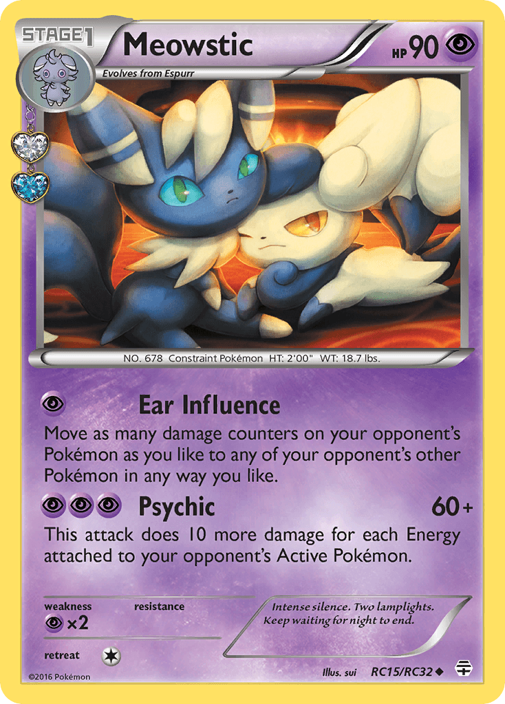 Meowstic Pokémon card