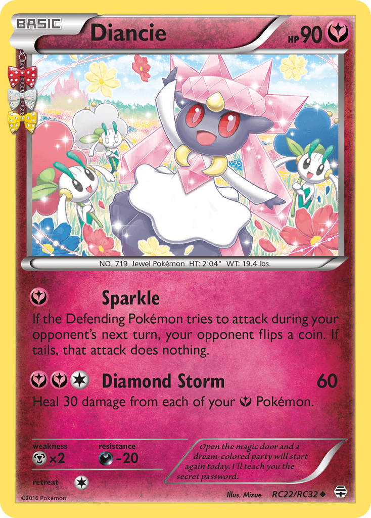 Diancie Pokémon card
