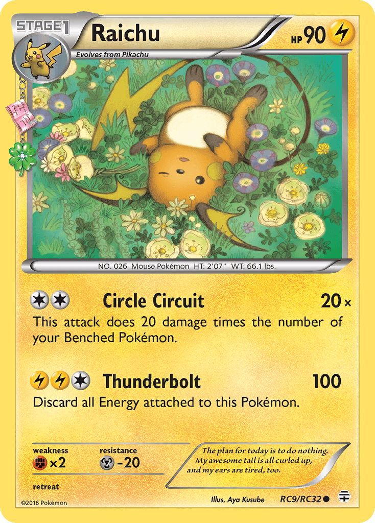 Raichu Pokémon card