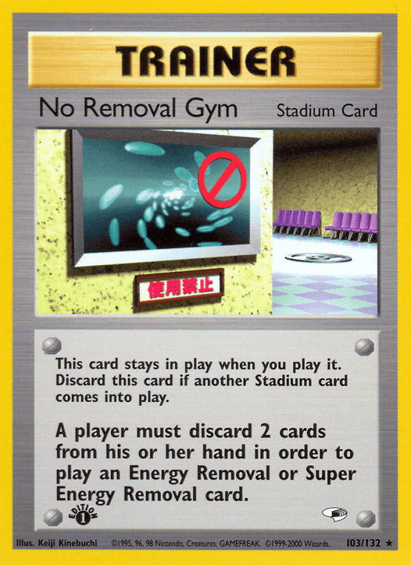 No Removal Gym Pokémon card