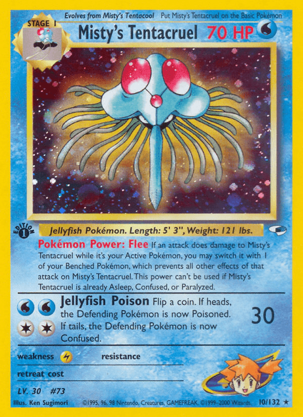 Misty's Tentacruel Pokémon card