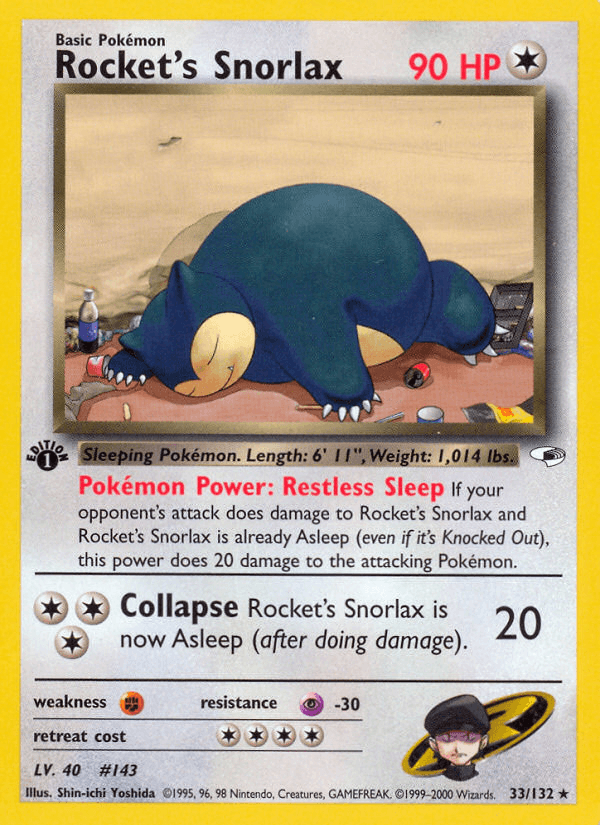 Rocket's Snorlax from Gym Heroes