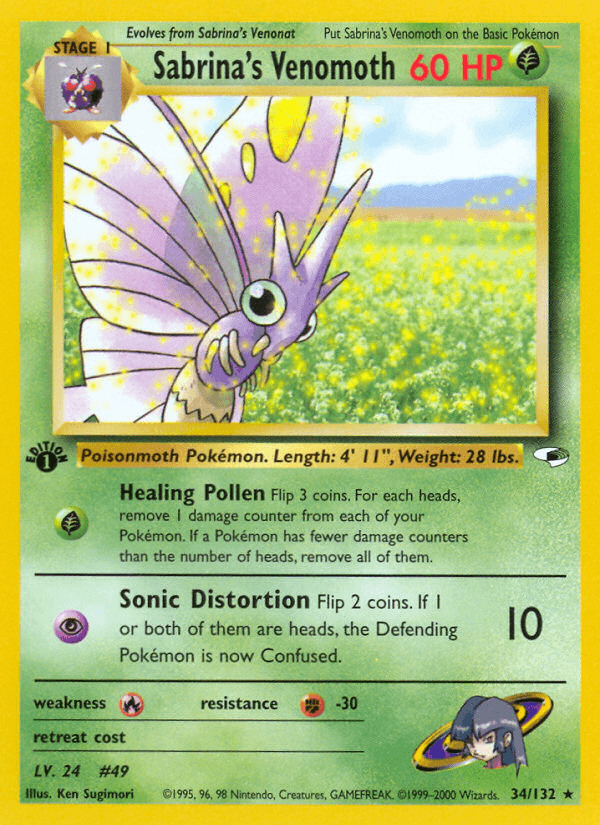 Sabrina's Venomoth Pokémon card