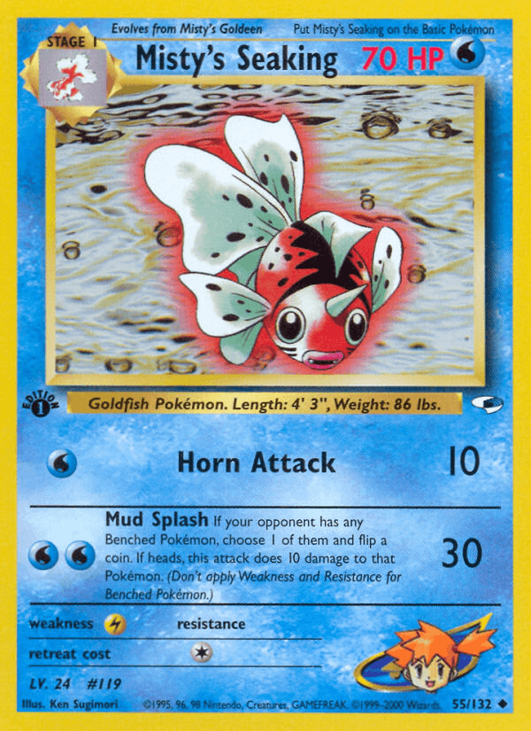 Misty's Seaking Pokémon card