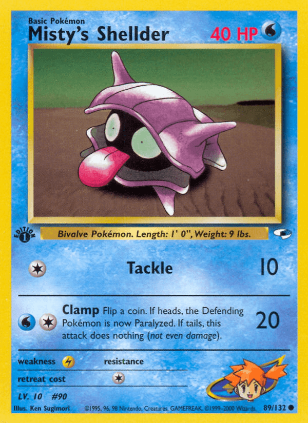 Misty's Shellder Pokémon card