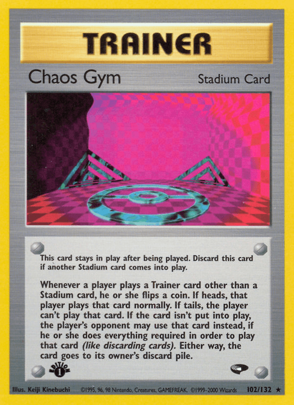 Chaos Gym Pokémon card