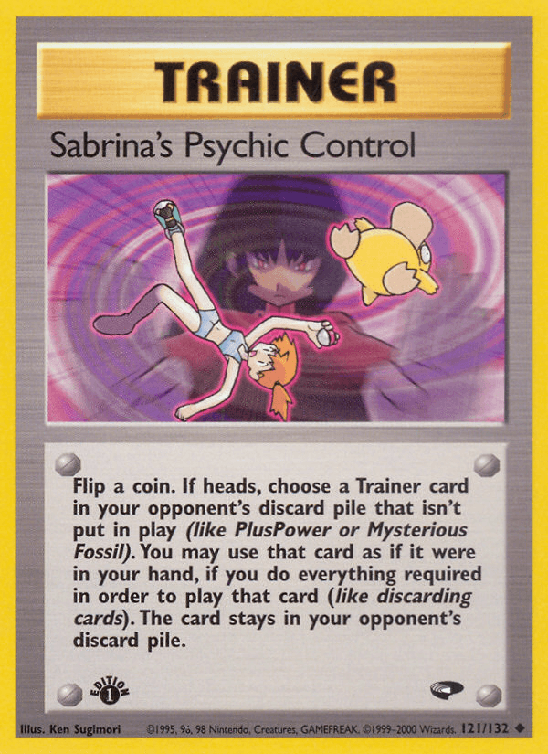 Sabrina's Psychic Control Pokémon card
