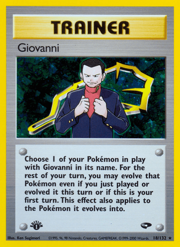 Giovanni Pokémon card