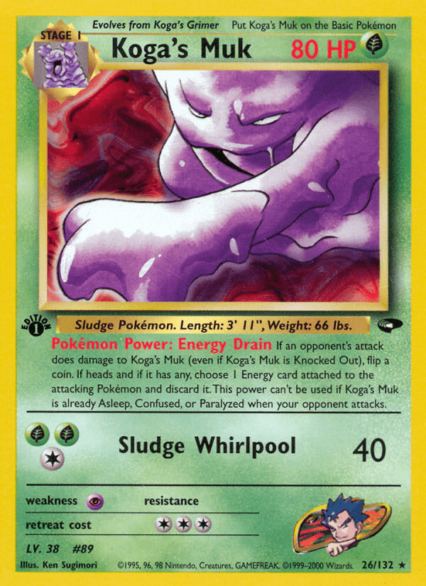 Koga's Muk Pokémon card
