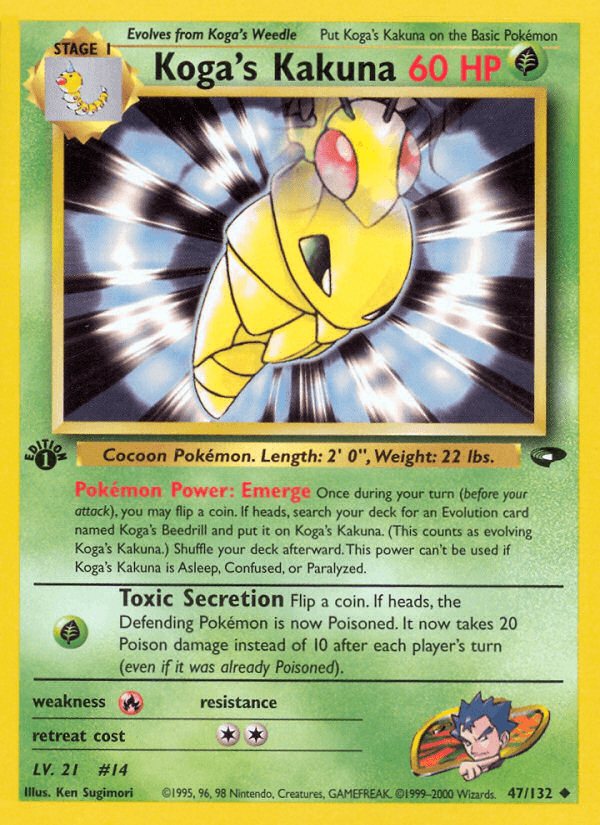 Koga's Kakuna Pokémon card