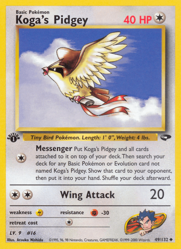 Koga's Pidgey Pokémon card
