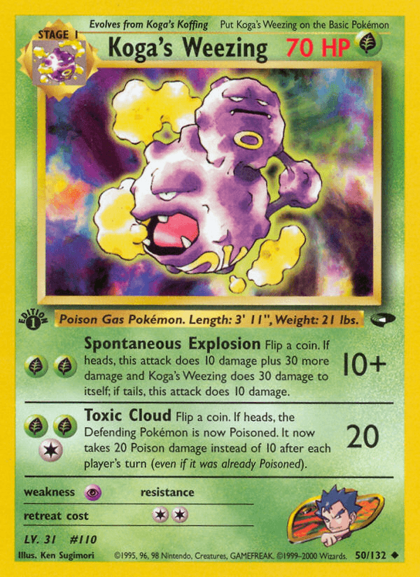 Koga's Weezing Pokémon card