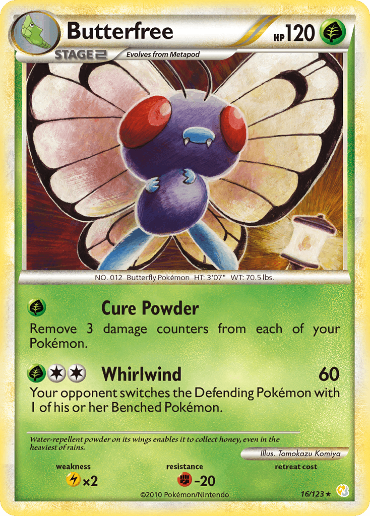 Butterfree Pokémon card