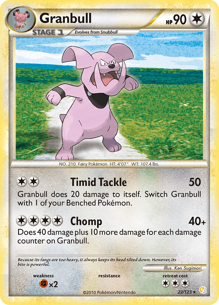 Granbull Pokémon card