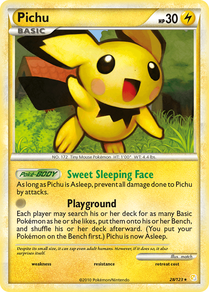 Pichu Pokémon card