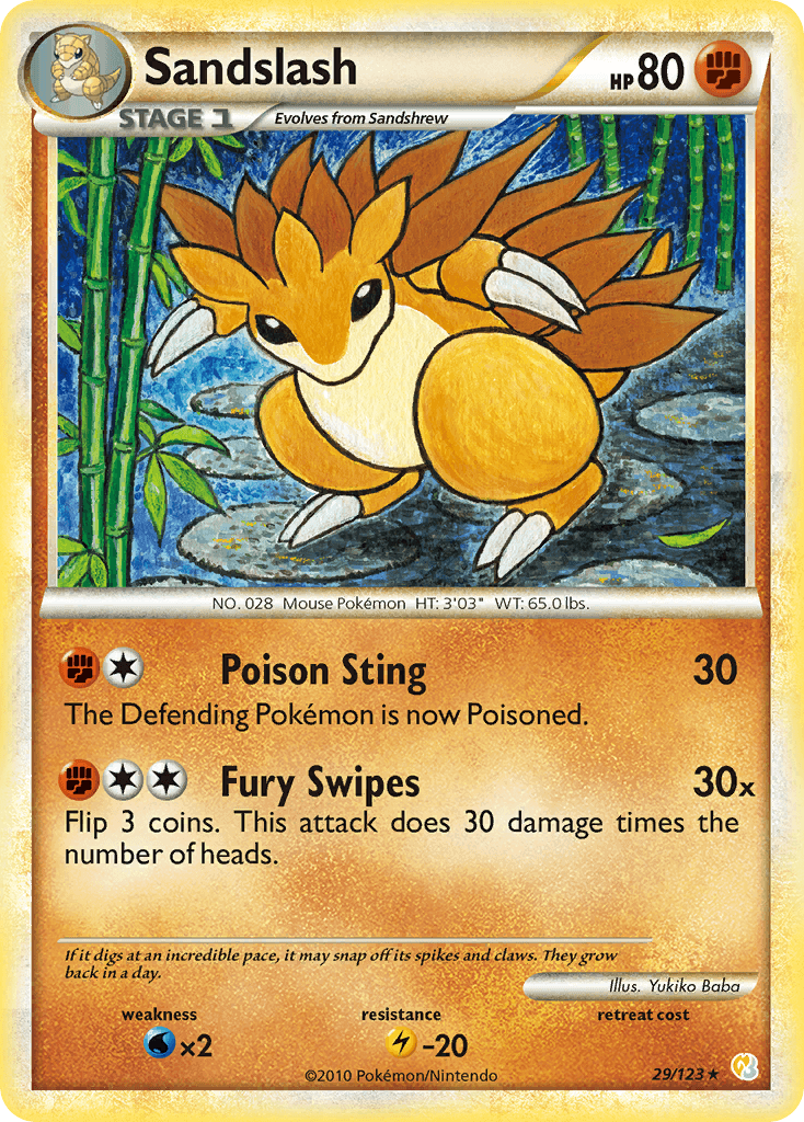 Sandslash Pokémon card
