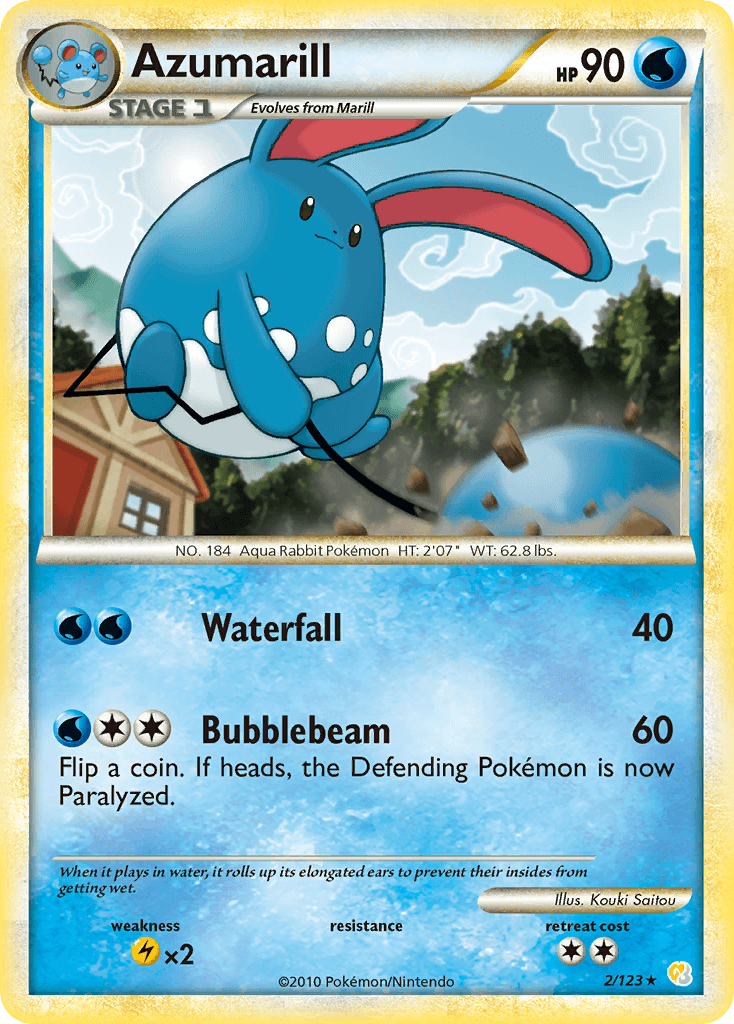 Azumarill Pokémon card