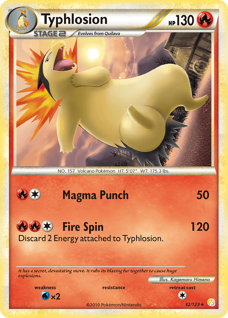 Typhlosion Pokémon card