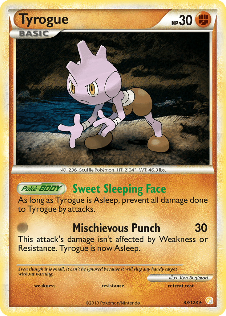 Tyrogue Pokémon card