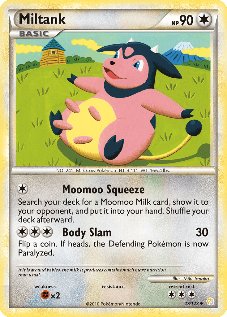 Miltank Pokémon card
