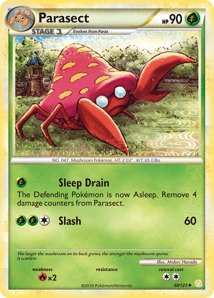 Parasect Pokémon card