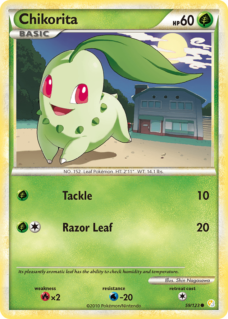 Chikorita Pokémon card