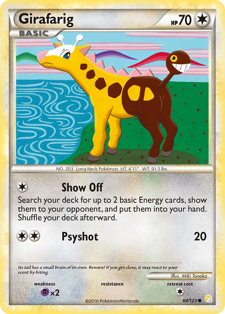 Girafarig Pokémon card