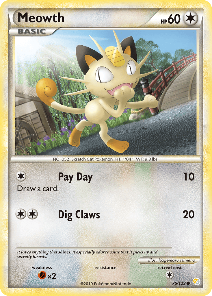 Meowth Pokémon card