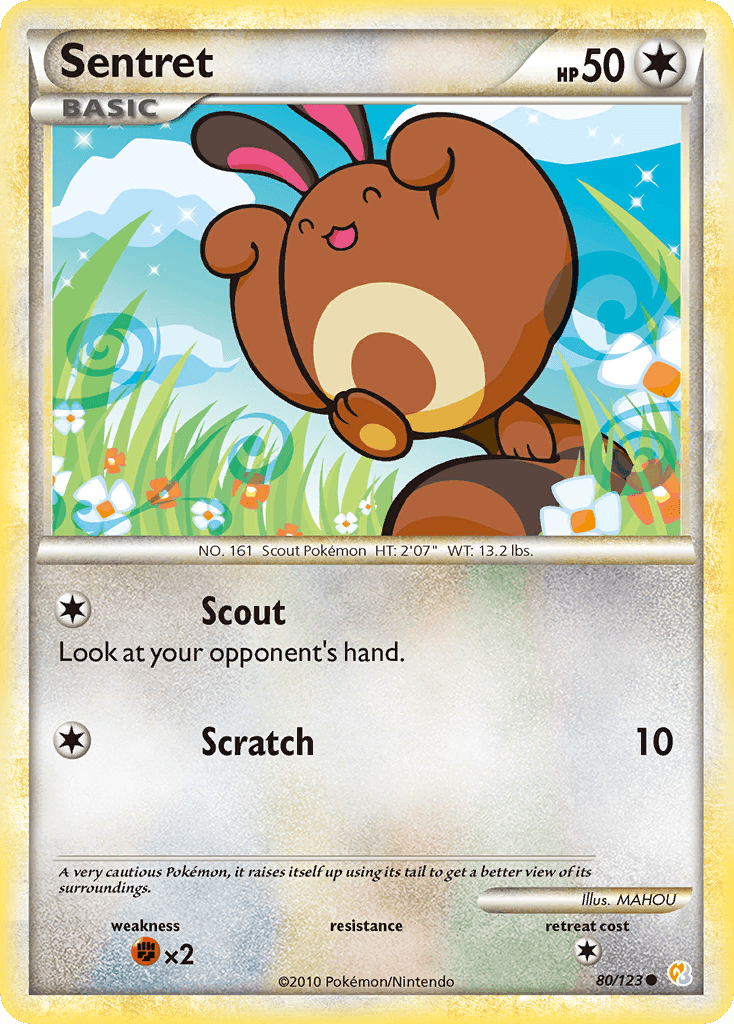 Sentret Pokémon card