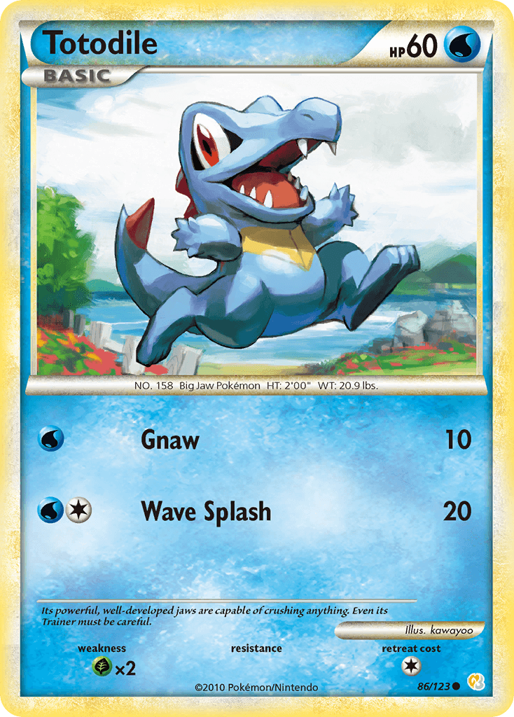 Totodile Pokémon card