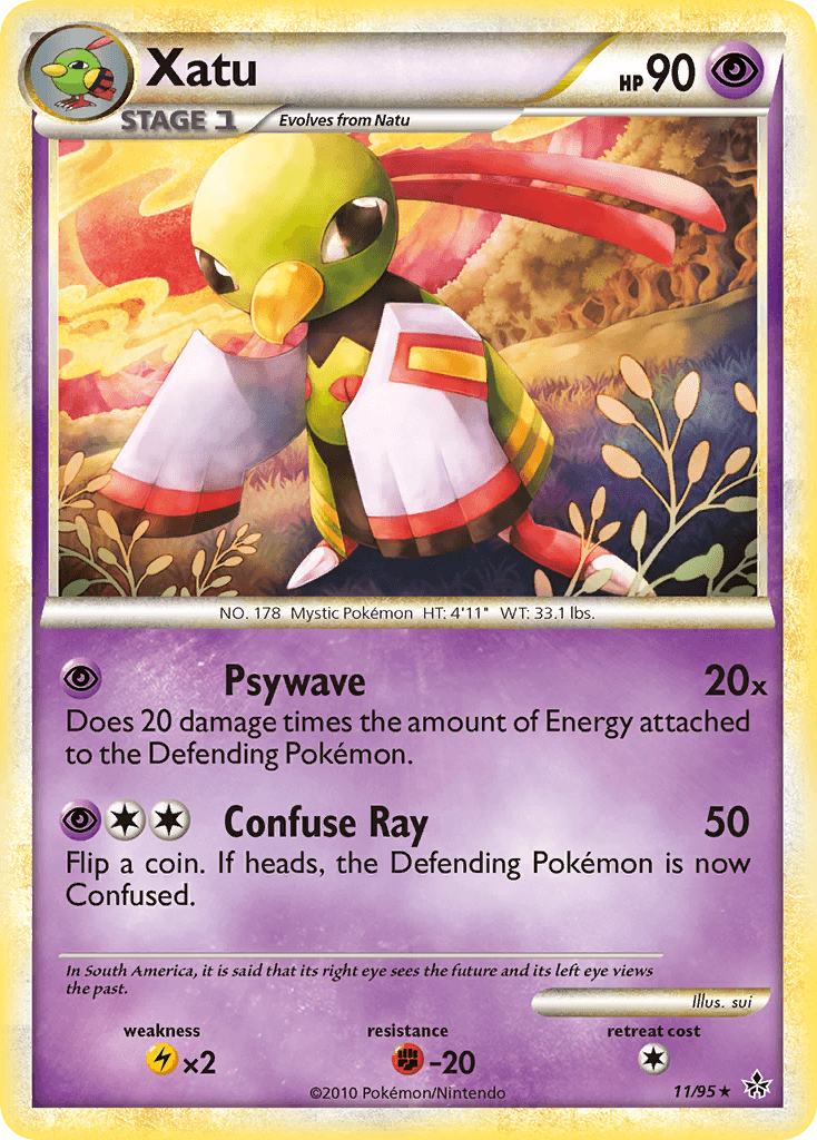 Xatu Pokémon card