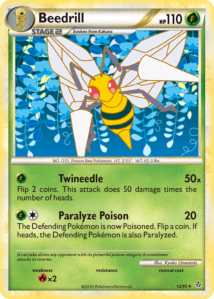 Beedrill Pokémon card