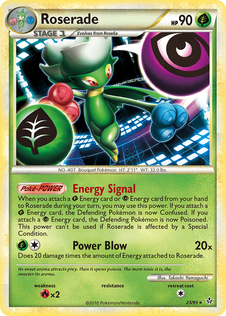 Roserade Pokémon card