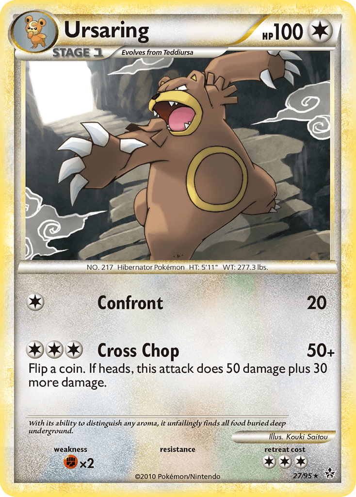 Ursaring Pokémon card