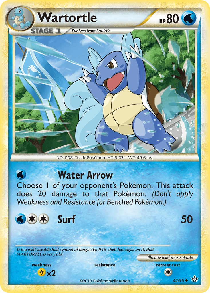 Wartortle Pokémon card