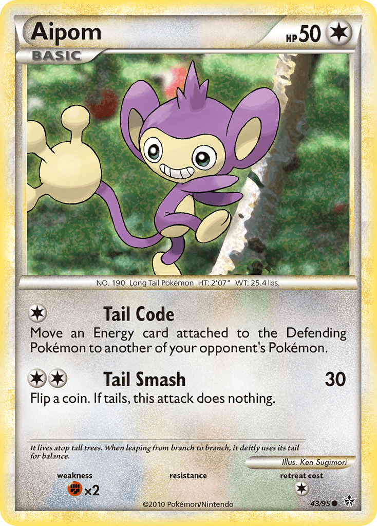 Aipom Pokémon card