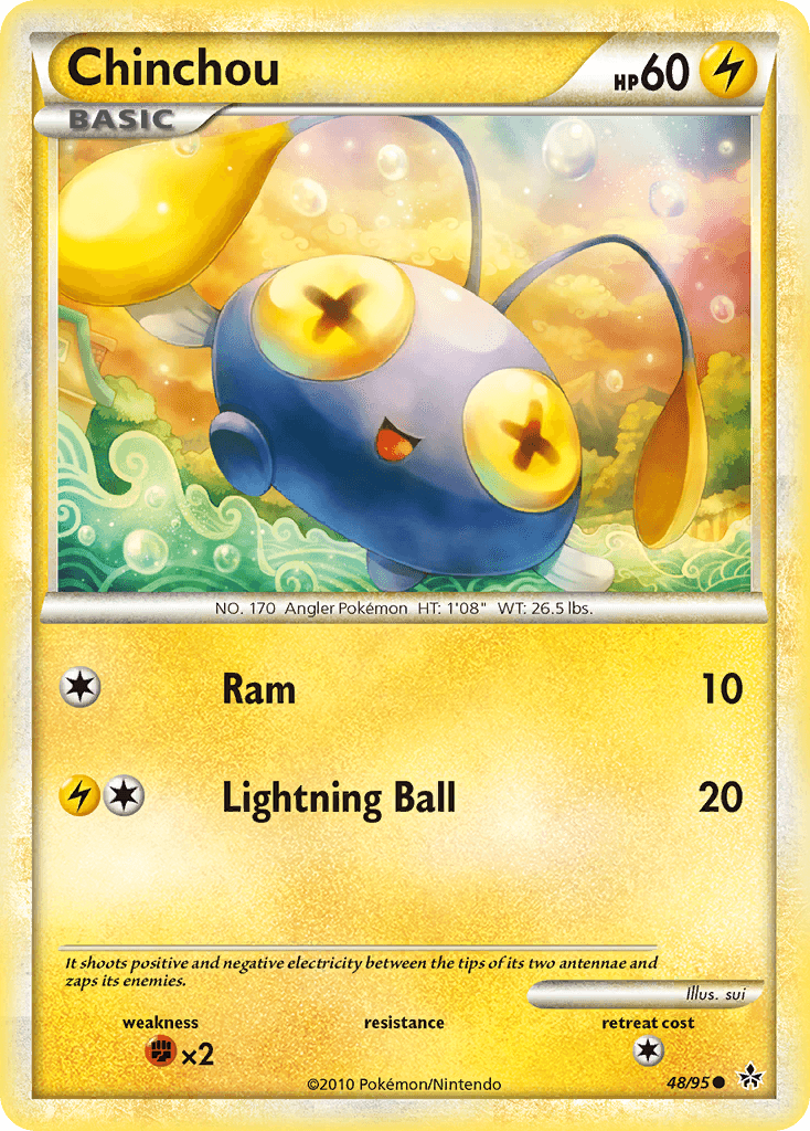Chinchou Pokémon card