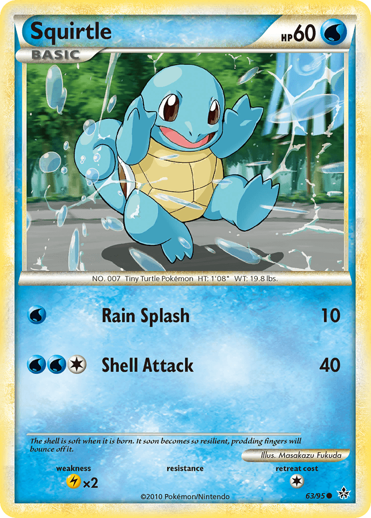 Squirtle Pokémon card