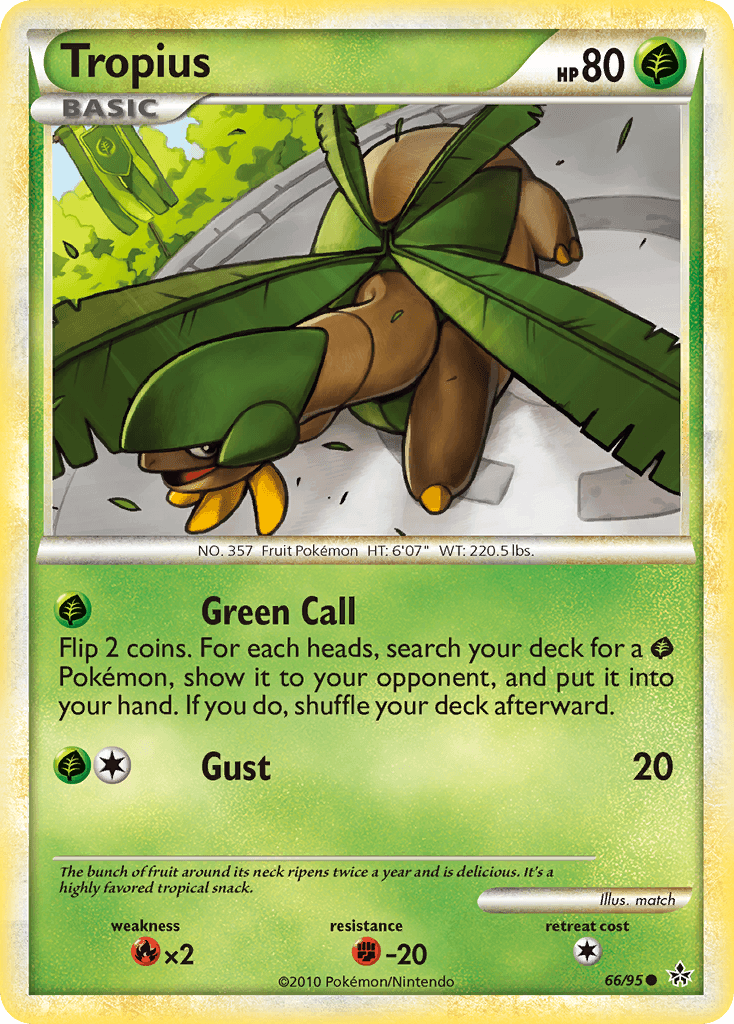 Tropius Pokémon card