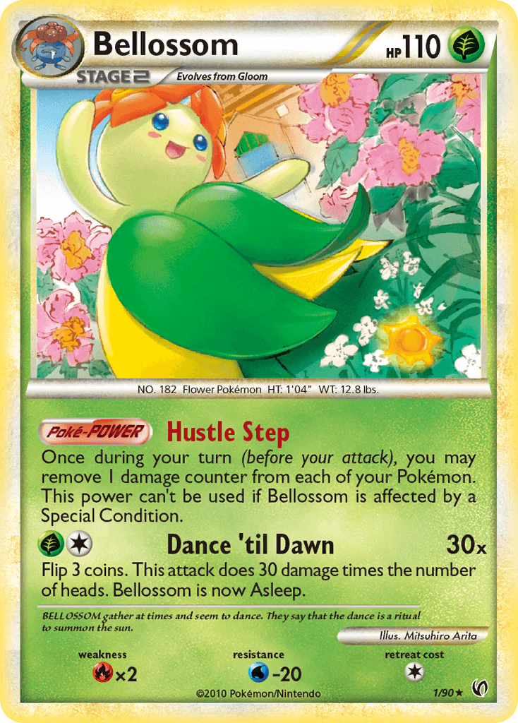Bellossom Pokémon card