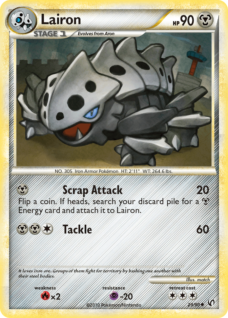 Lairon Pokémon card