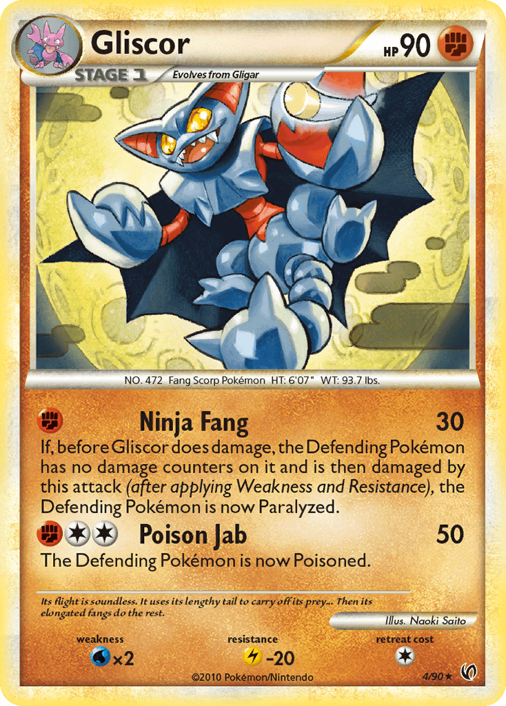 Gliscor Pokémon card