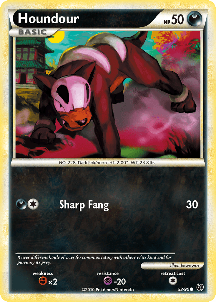Houndour Pokémon card
