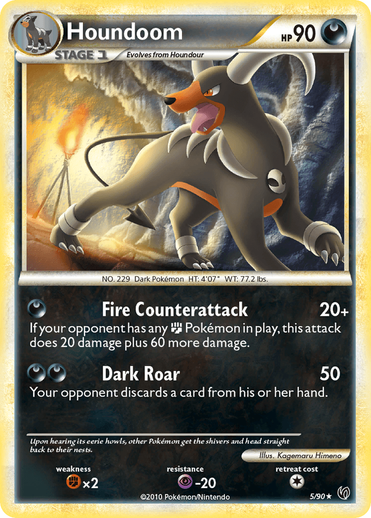 Houndoom Pokémon card