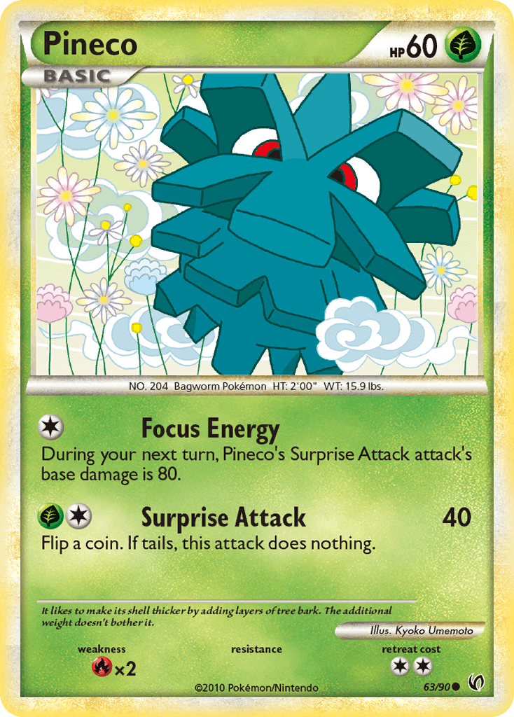 Pineco Pokémon card