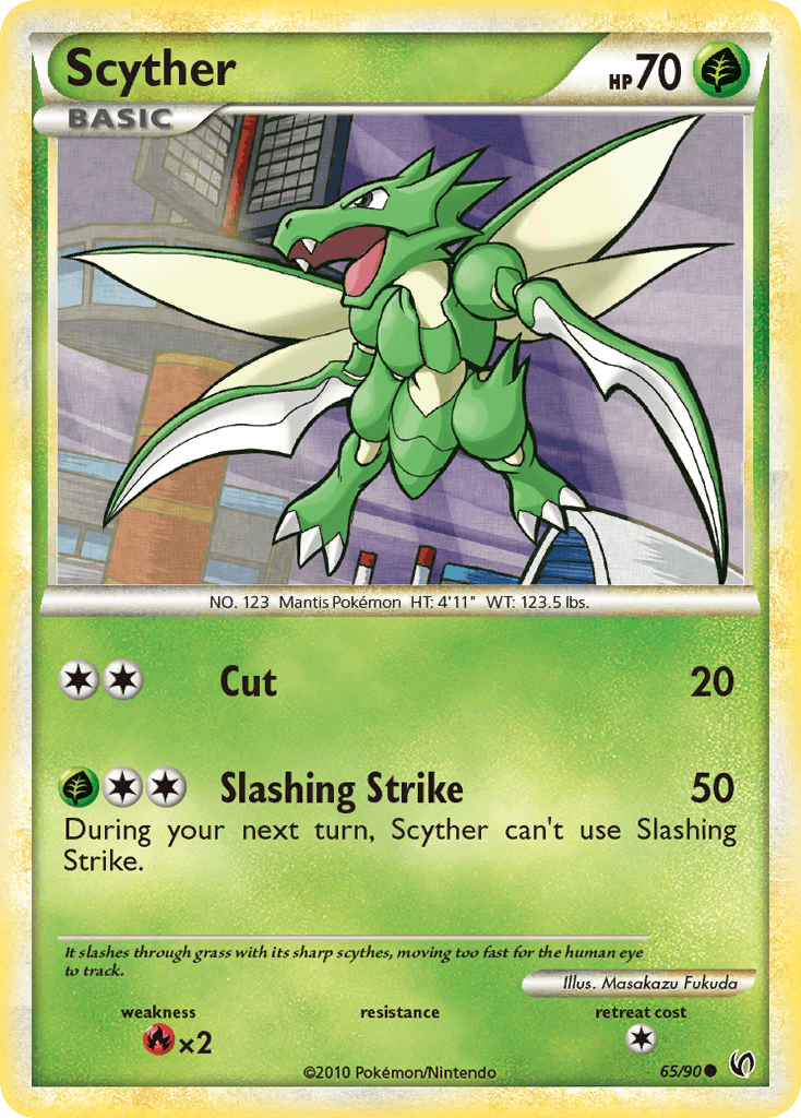 Scyther Pokémon card