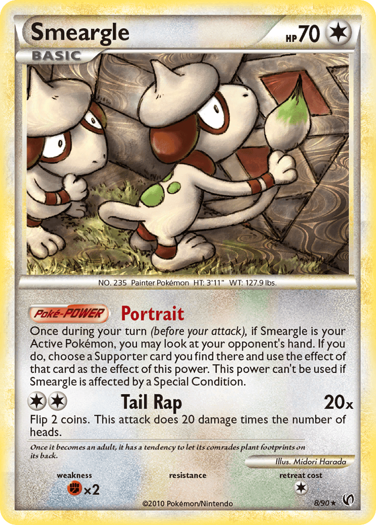 Smeargle Pokémon card